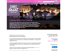 Tablet Screenshot of cannes-shorts.com